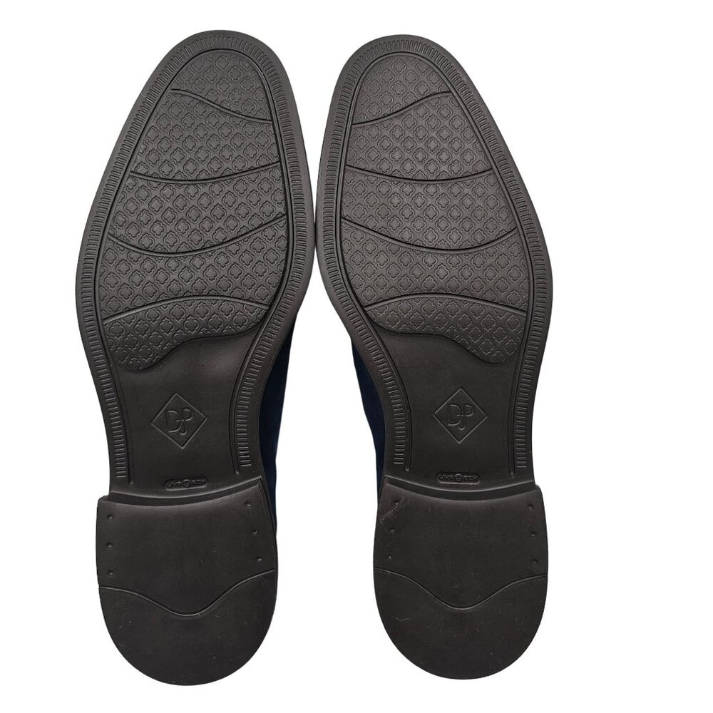 NEW Donald Pliner Distressed Navy Blue Velvet Dress Shoes Men 10 Wholecut Oxford - Picture 5 of 13